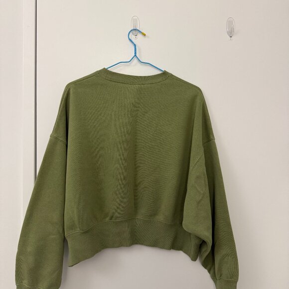 Nike Sportswear Phoenix Fleece Green Crewneck - Picture 3 of 3